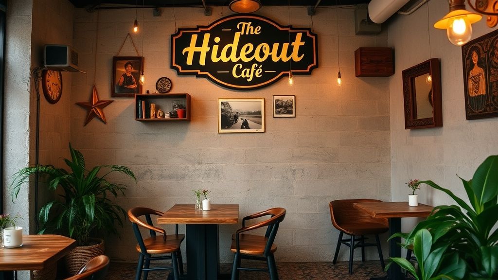 Không gian vintage bohemian tại The Hideout Cafe